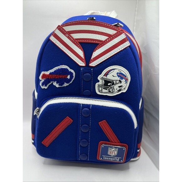 Loungefly NFL Buffalo Bills Varsity Mini Backpack NEW! main image 5